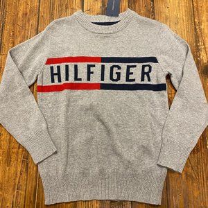Tommy Hilfiger Boy's Crew Neck Sweater TH Grey Heather